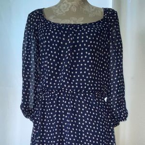 Blue Polka Dot Dress